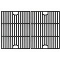 Bluegrass Living Avenger 17in Polished Porcelain Coated Cast Iron Grill Grates Replacement, Set of 2 61192